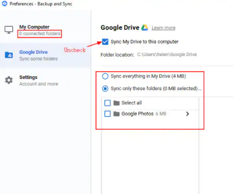 google photos backup uninstall