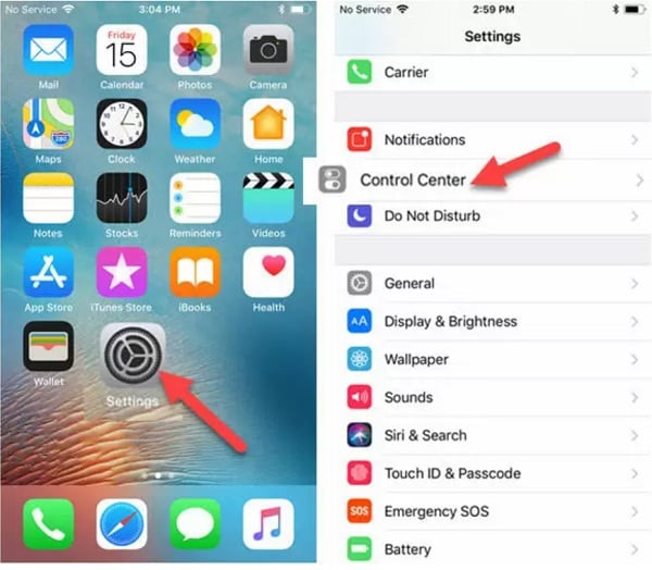 how to put screen record on iphone