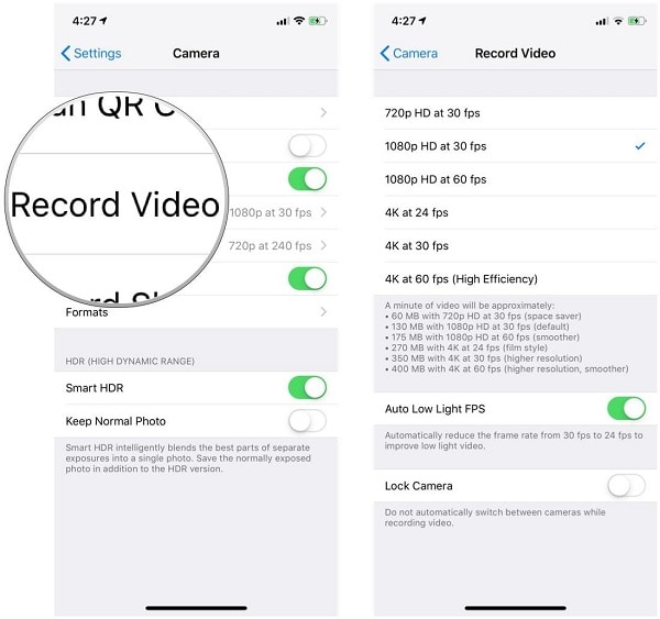 screen record on iphone xs 7