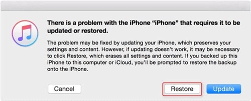 restaurar iphone con éxito desde itunes