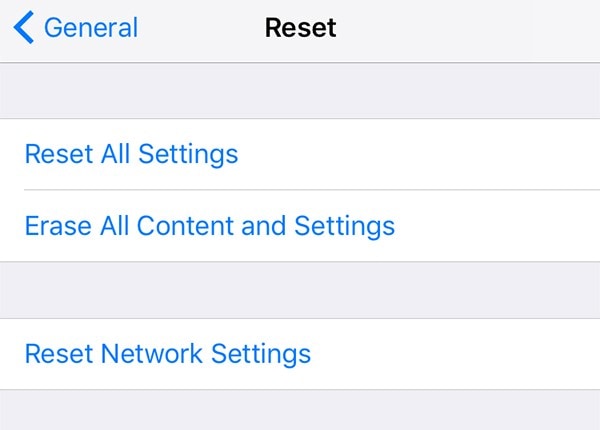 remove all and settings from iphone