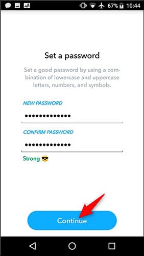 Passwort festlegen