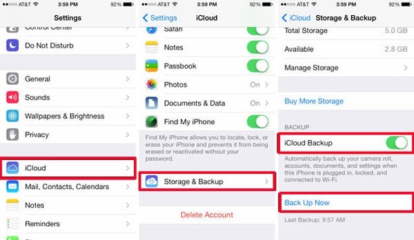 recovering deleted data using icloud backup
