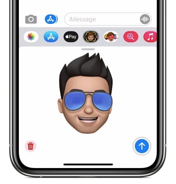 enviando um memoji