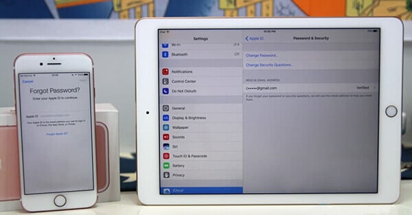 Zurücksetzen Ihrer Apple ID Passwörter auf dem iOS-Gerät 