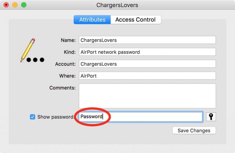 Image Alt: mac keychain view password