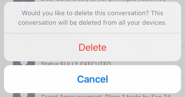 delete old messages in ios 2