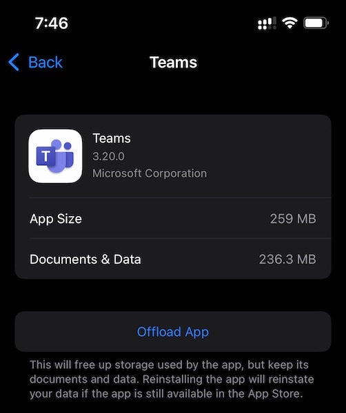 offload apps