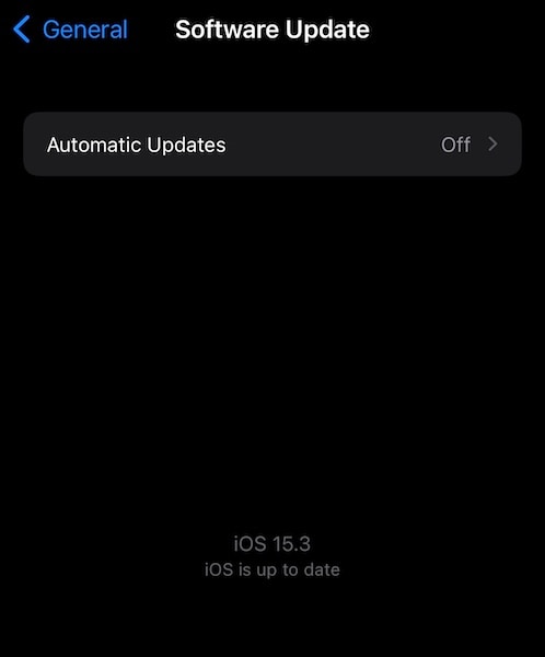 buscar actualizaciones de software en el iphone