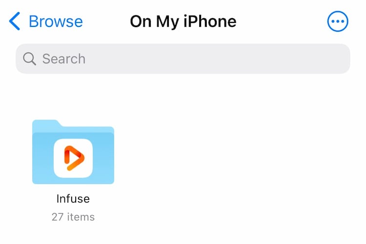 files and folders on iphone