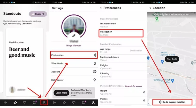 Handy Guide for Changing Location on Hinge [iPhone &amp; Android]-Dr.Fone
