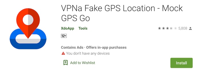 Fake gps VPNa
