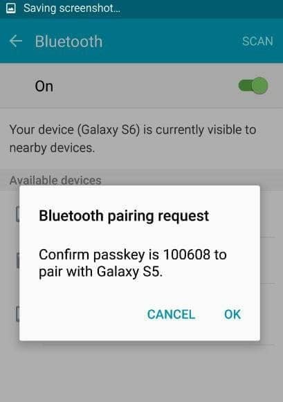 confirm the pair request
