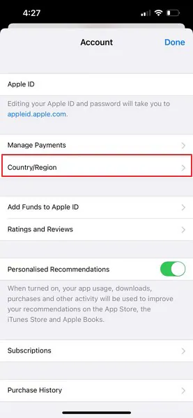 How to change App Store country from your Phone