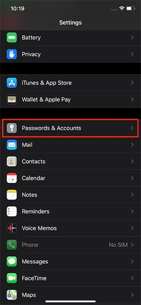 edit password on iphone 1
