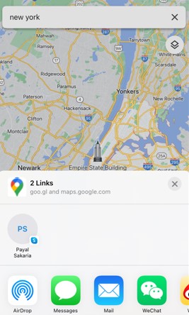 send google location to others