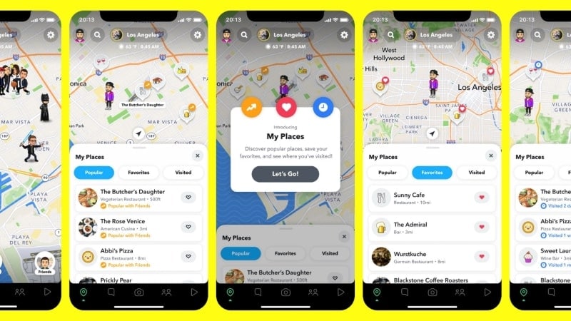 snap map features