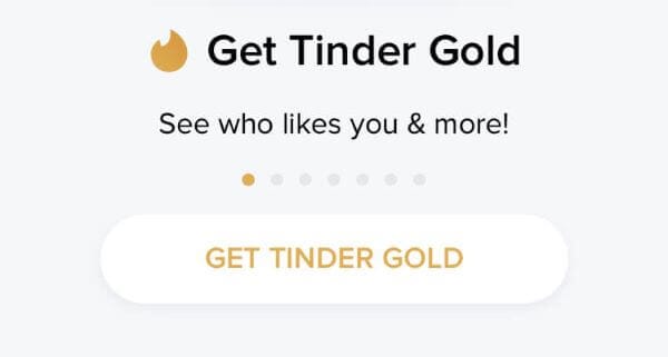 Tinder gold price