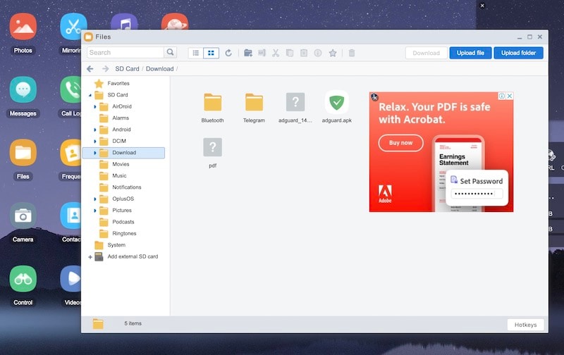 interface airdroid 
