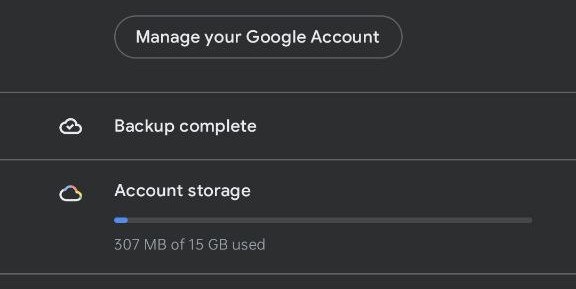 checking google photos backup status
