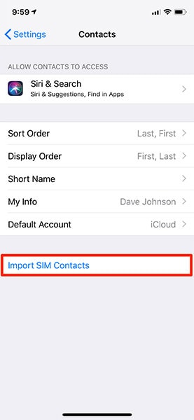 transfer contacts to iphone 13 10