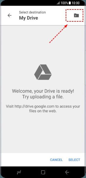 What is Google Drive application in Samsung Smartphones?