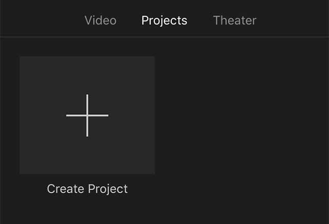 create project imovie
