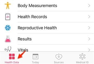 check health app dashboard
