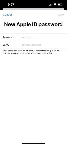 Neues Apple-ID-Passwort hinzufügen