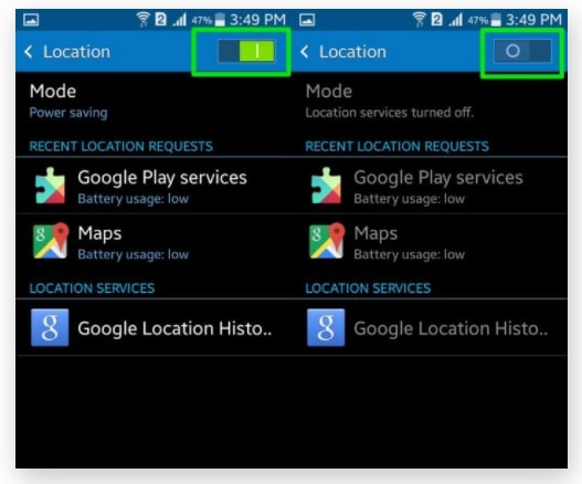 drfone virtual location switch off gps on android devices