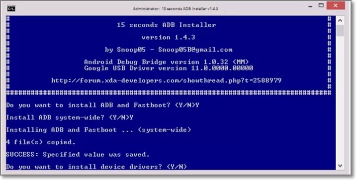 Executar ADB Fastboot abrir o prompt de comando CMD no Windows 10 