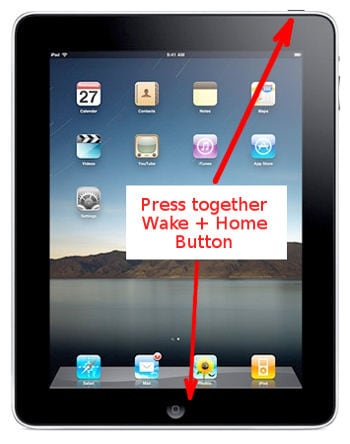 force restart ipad with home button