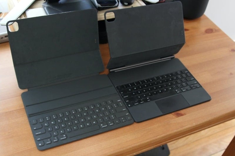 similarities of both apple keyboards