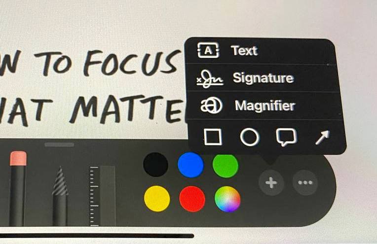 sign documents with apple pencil
