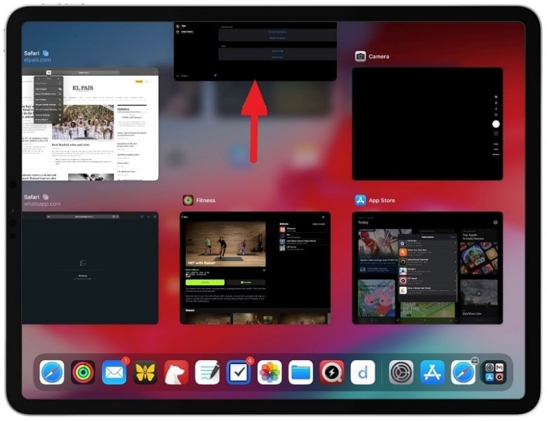 force quit ipad apps