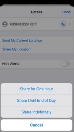 enable imessage share location