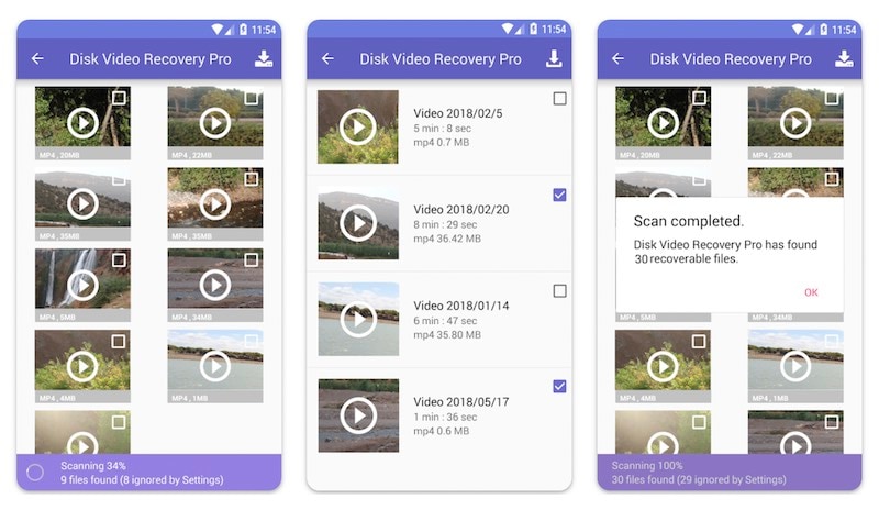 disk video recovery pro for android