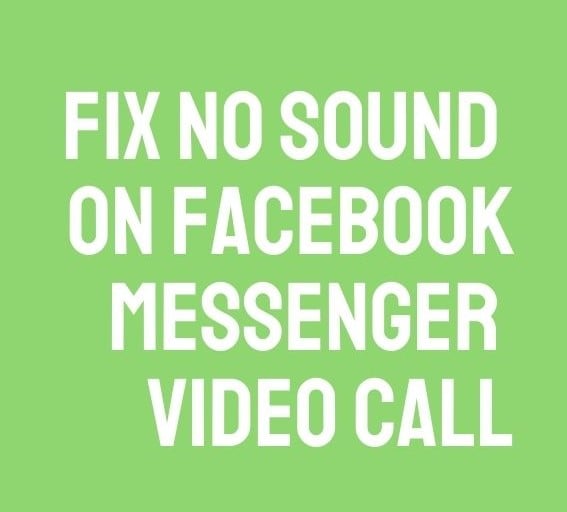 Facebook Messenger sin sonido