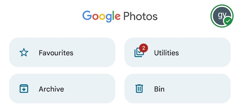 Papelera de reciclaje de Google Fotos