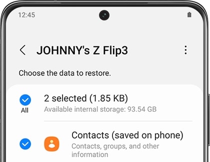 recover data using samsung cloud android