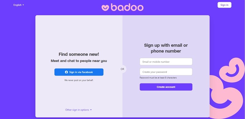 badoo dating website