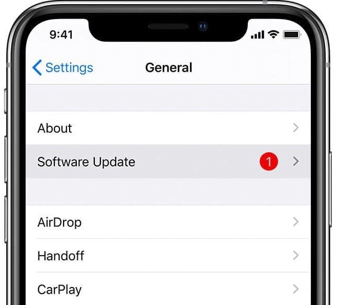 updating the ios version