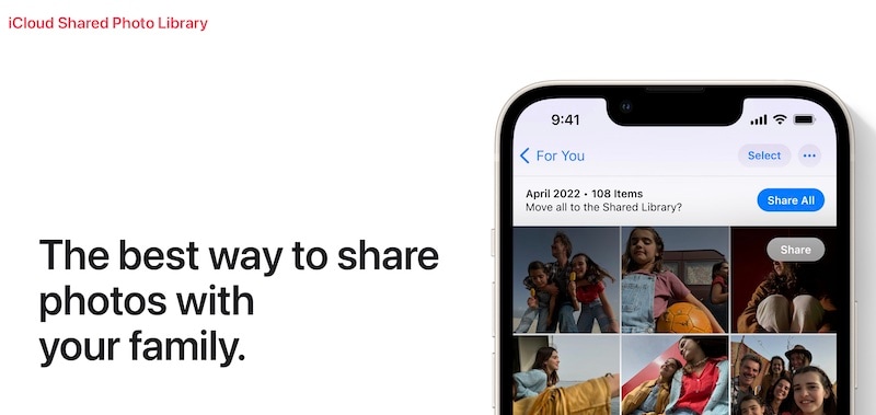 photothèque partagée ios 16