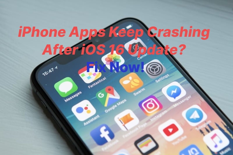 keep crashing after ios 16 update