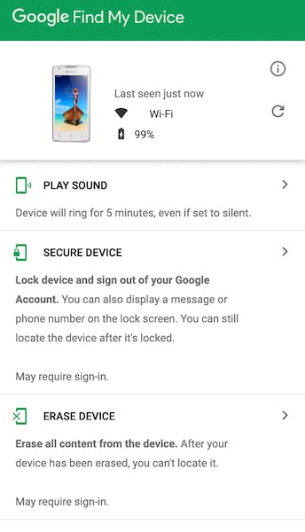 hard reset lenovo a1000 with google find my device