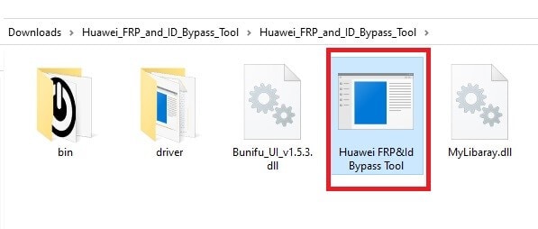 installer l'outil huawei frp et id