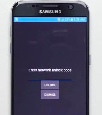 type the network unlock code