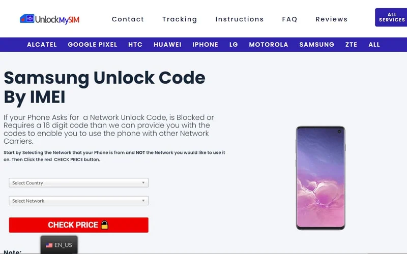 unlock samsung s20