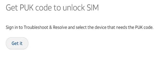 go to settings and customize to unblock sim