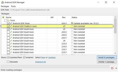 lancer le programme d'installation adb pour debloquer android 